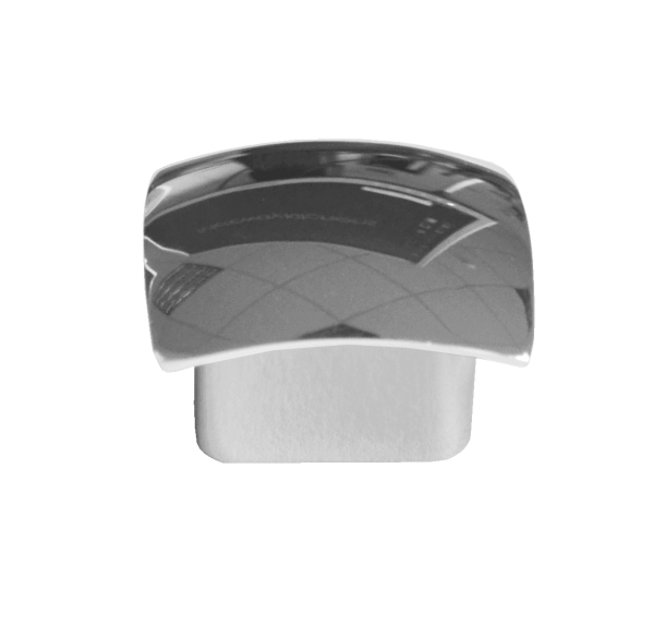 TH657 Square Chrome Knob